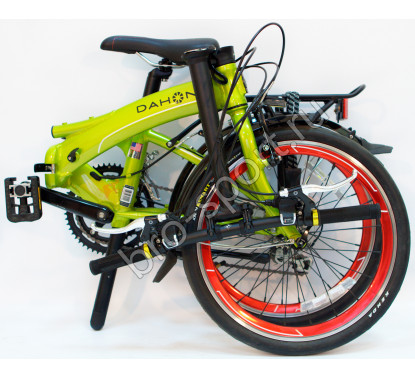 Складной велосипед Dahon Visc D18 салатовый 18 скоростей, колеса 20