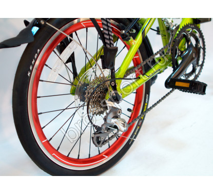 Складной велосипед Dahon Visc D18 салатовый 18 скоростей, колеса 20