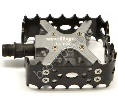 Велосипедные педали Wellgo lu-953, mtb. материал: алюминий, ось crmo, 9/16