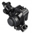 Shimano тормоз дисковый механический. br-m375-l, черный, задний, с адаптером standart, органические колодки